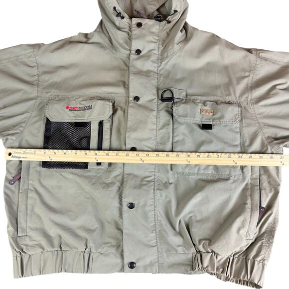 Redington Red Storm Jacket Men Size XL Green Waterproof Outdoor Hooded Rain Coat - Picture 10 of 13